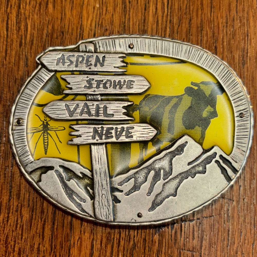 Neve Designs Sterling Silver Belt Buckle Aspen Stowe Vail Neve
